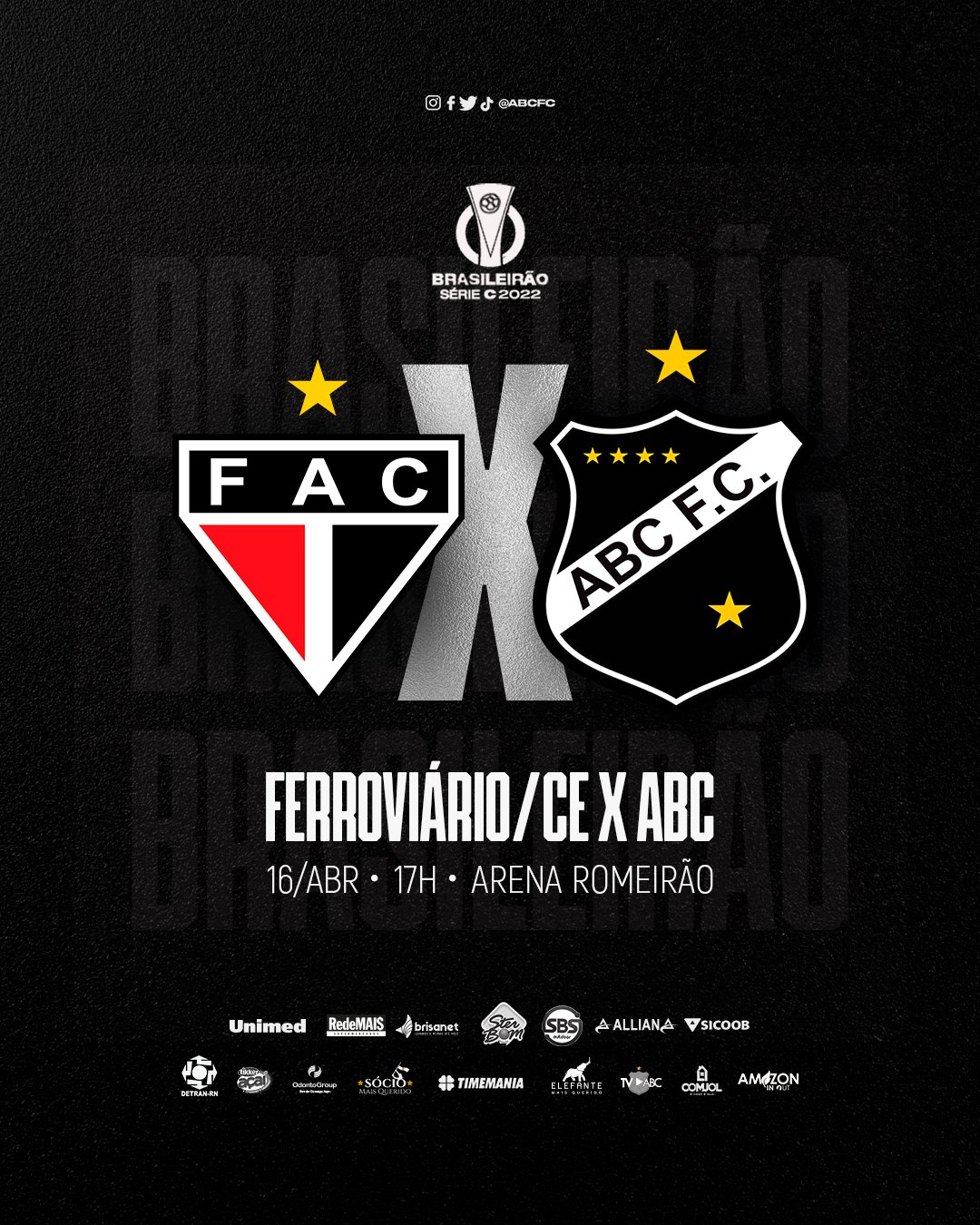 ABC Futebol Clube on X: ⚫⚪ AGORA É FINAL! O Mais Querido