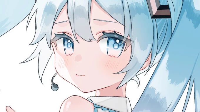 うちのミクちゃん..!
#顔だけで500リツイート来たら強者 
