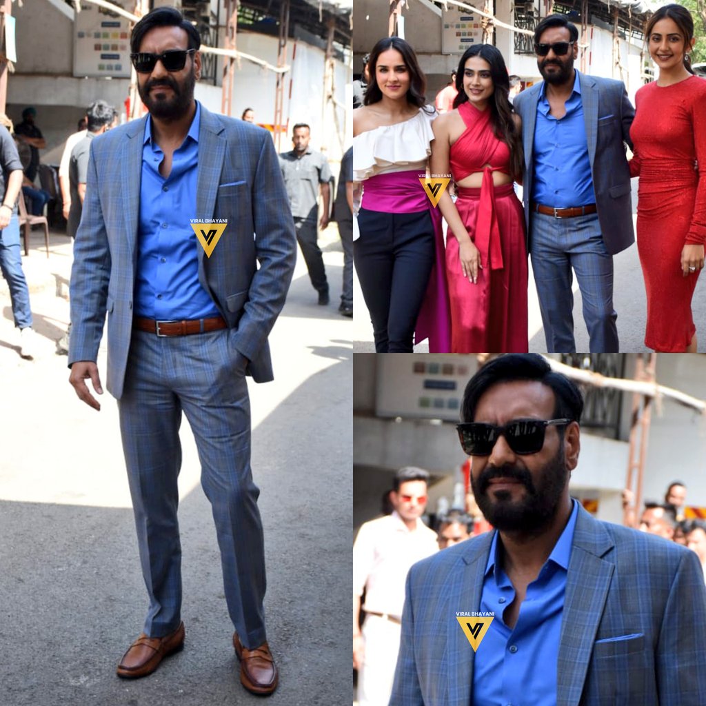 Handsome boy with ther hot ladies 

During promotion of #Runway34 

#Runway34OnApril29 

#AjayDevgn #Rakulpreetsingh
#AngiraDhar #Ankakshasingh