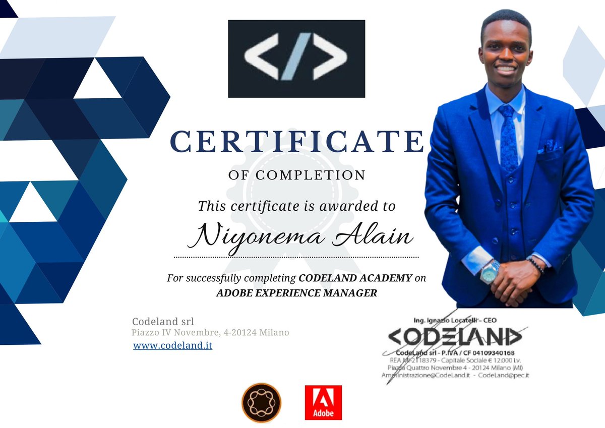 Alain_Niyonema's tweet image. AEM Certified Developer - Adobe Experience Manager

Java/Backend Engineer at CodeLand S.r.l. 🇮🇹

#aemdeveloper #aem #adobeexperiencemanager #aionemnet #java #javadeveloper #backenddeveloper #adobe #coderwanda