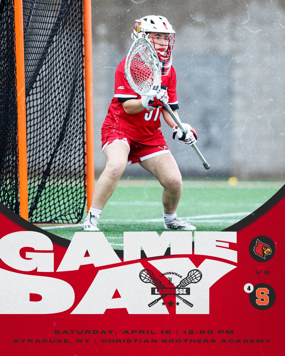 GAME DAY 🗣️

🆚: No. 4 Syracuse 
📍: Syracuse, NY
🕛: Noon
📊: uofl.me/3EhKyYO
💻: uofl.me/3OiSdLa

#GoCards