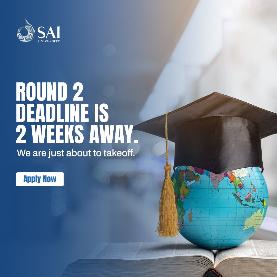 Sai_Univ's tweet photo. We are just about to kickstart a wonderful journey for students pursuing UG at Sai University. 

Submit your applications and fasten your seatbelts. https://t.co/NPjiKKaoEe

#SaiUAdmissions #AdmissionsOpen #Admissions #SaiU #UGAdmissions #liberaleducation #ugprograms https://t.co/r73EaeWHvj