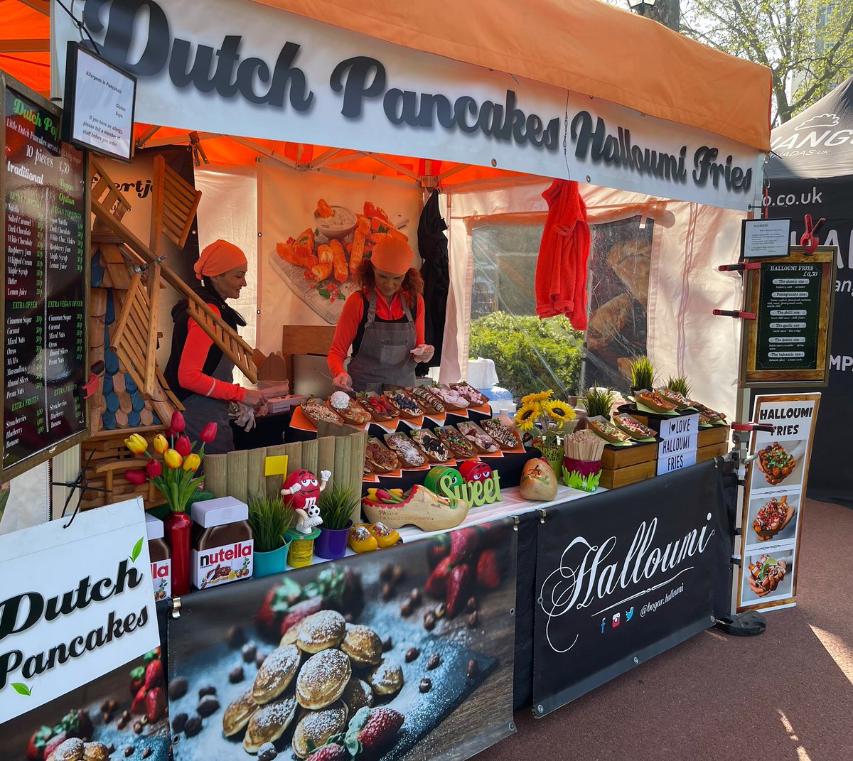 Who’s joining us for a picnic today? <a href="/bogar_p/">Terezia Palkova</a> are here with their Dutch pancakes and halloumi fries.