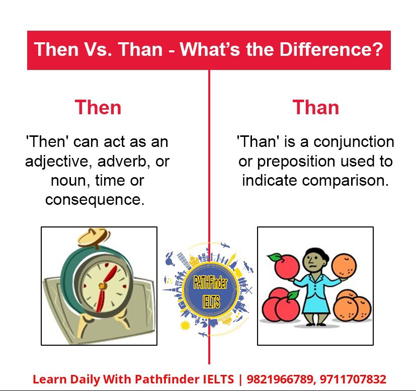Then vs. Than - What's the Difference?