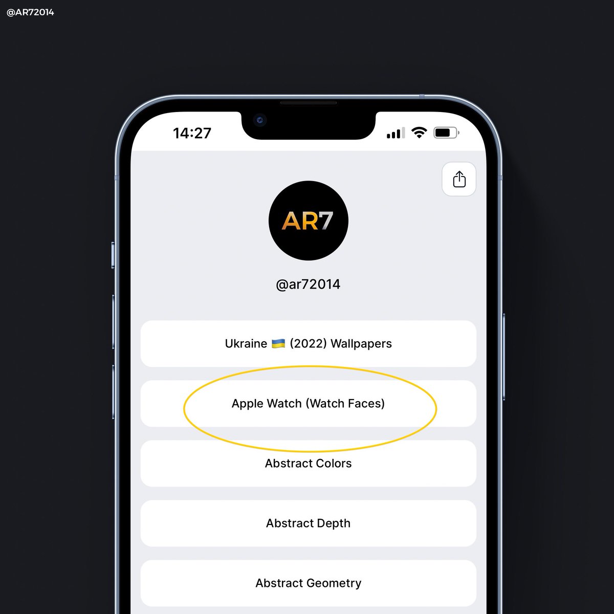 AR72014's tweet image. #wallpaper #watchOS #watchOS8 #watchface 

I created a new dedicated folder you have wallpapers ( #watchfaces ) for #AppleWatch where all #wallpapers will be placed in one place