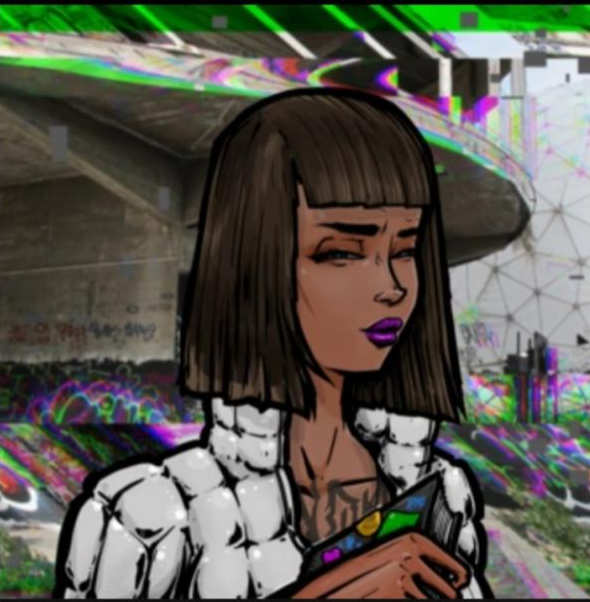 Daily dose of Writers Vs Street artists. Don't be quick to judge who can look at the Blackbook like her. Come check out <a href="/Blackbook_NFTs/">Blackbook NFT - WvSA Stealth Drop MINTING NOW</a> <a href="/meadowlabs/">meadowlabs.io</a> by <a href="/SOFLES_official/">sofles</a> and we will gladly show you our Blackbook of artists. Today's NFT provided by <a href="/Southbrizkid/">SouthBrizKid</a>