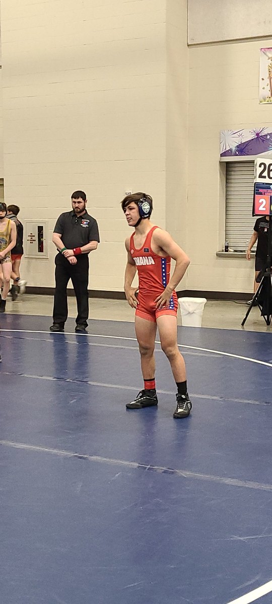iswausaw's tweet photo. team IN Gold MS tommy Gibbs woth a beautiful slide by TD vs IA gold #HeartlandDuals22 https://t.co/nIOtz1jN0S