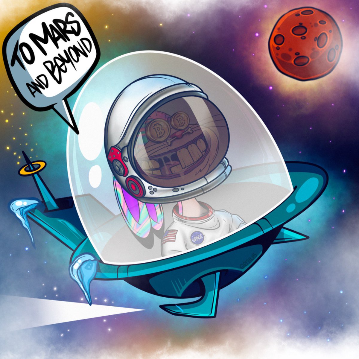 ElRealGenius's tweet photo. This one is already headed to MARS!!! @ElRealGenius @MadHareSociety Lets Croooo. #CRO #CROFAM https://t.co/rLe2jo75YJ