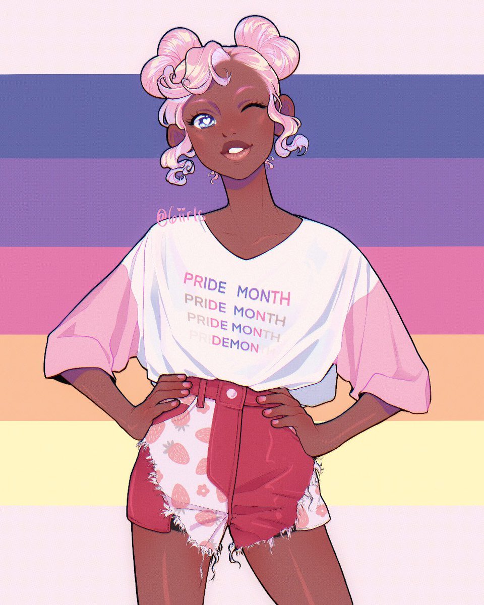 Showing up to the party fashionably late but hello I am a bi creator and this is my bi creation ✌🏾💖 #BiCreators