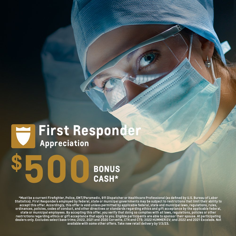 countrychev's tweet image. Frist Responder Bonus Cash!  #CountryChev