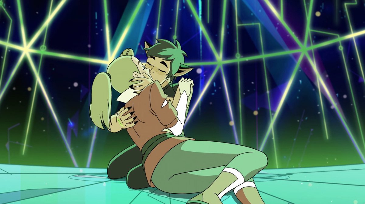 she-ra is insane for how the killing of its biggest villain takes approximately 2 seconds, and the actual climax is just two traumatized lesbians, alone and without an audience, accepting they are allowed to love and be loved.