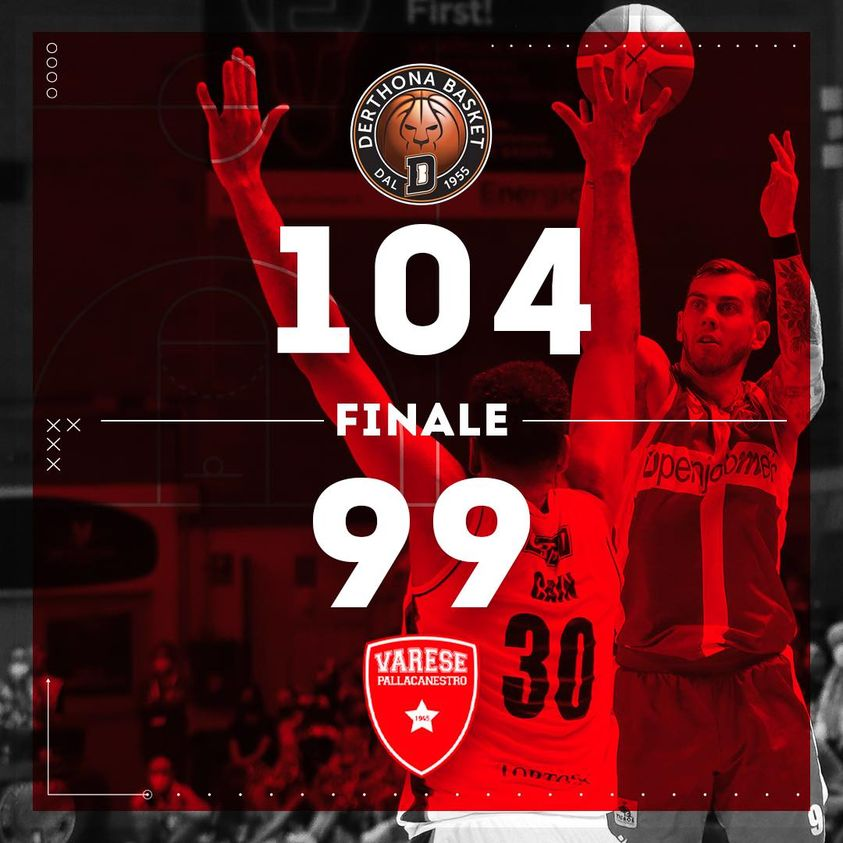 PallVarese's tweet image. Si ferma sul più bello la rincorsa della #Openjobmetis che cede contro le alte percentuali di #Tortona 😞  
Ora testa al prossimo match 💪
#TorVar #NoiSiamoVarese