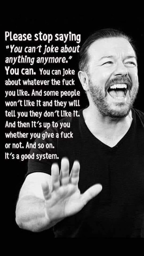 @stevedirkx <a href="/rickygervais/">Ricky Gervais</a> 😜