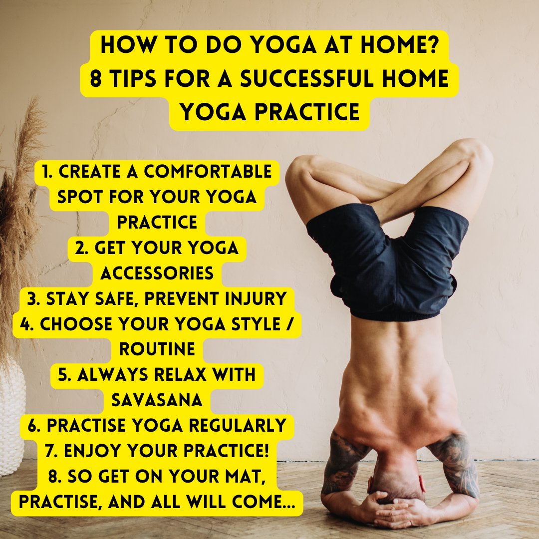 how to do yoga at home?
8 Tips For A Successful Home Yoga Practice

#yogainspiration #yogapractice #yoga #fitnessmotivation #healthylifestyle #gymmotivation #gym #fitnessjourney #weightloss #fresh #people #workout #hardwork