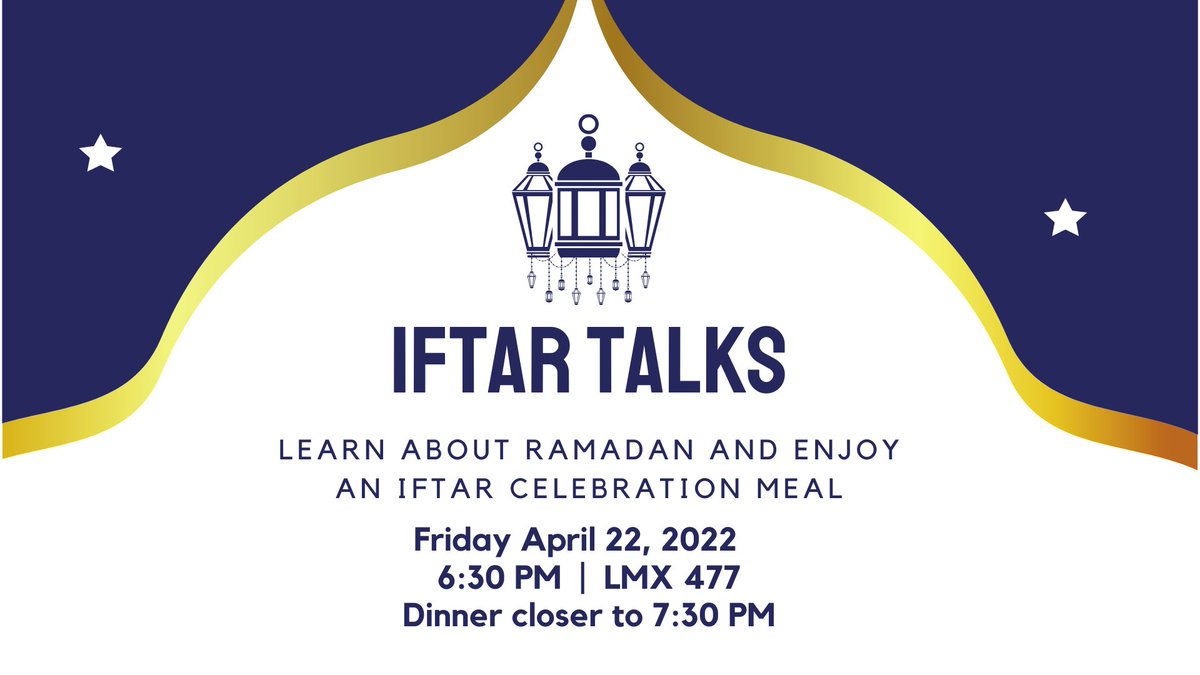 Come learn more about Ramadan and Iftar with your friends and colleagues!✨💙
All B.Ed. students are invited and welcome to participate. There is no cost for this event, just fill out the RSVP Form so that we have an idea of numbers for food!
fb.me/e/1J5MRDpBu