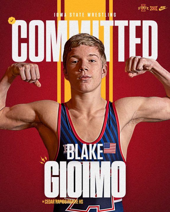 I’m excited to announce that I will be continuing my wrestling and academic career at Iowa State University. I would like to thank the wrestling staff at Prairie High School, Big Game Wrestling Club and all of the coaches that helped me along the way. <a href="/BigGameWC/">Big Game WC</a> <a href="/CycloneWR/">Iowa State Wrestling</a>