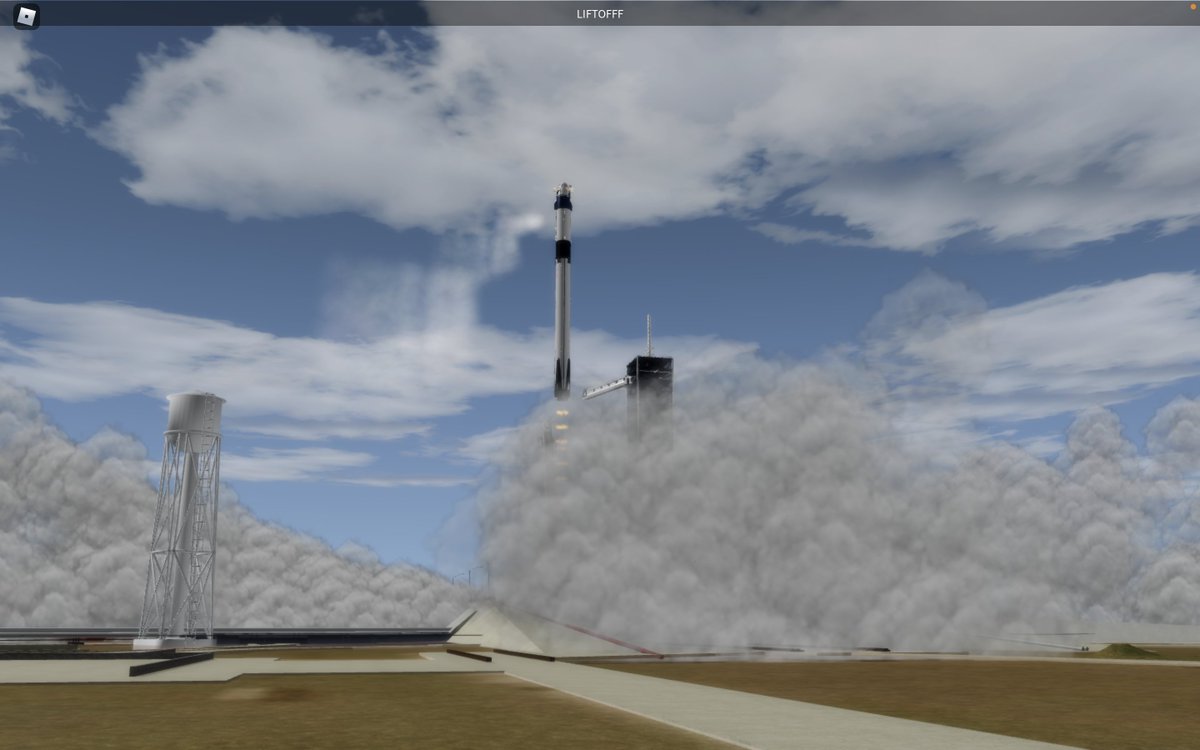 SpaceX_Virtual's tweet photo. Liftoff! https://t.co/X5wUASwMdU