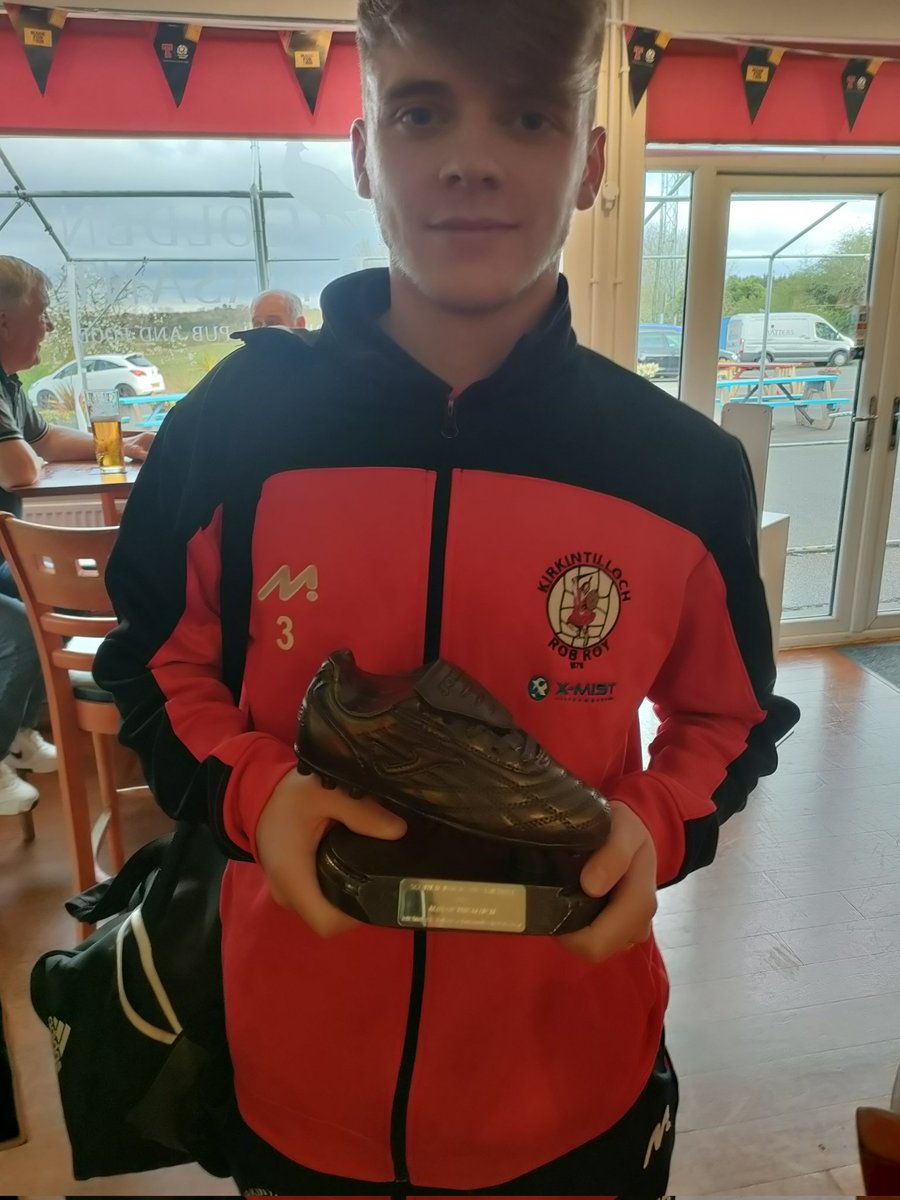 KirkyRobRoyFC's tweet photo. Our Fraser Scott with the man of the match award , thoroughly deserved, and it shows how good the team was....well done @Scott11Fraser https://t.co/vQ4La9zlbg