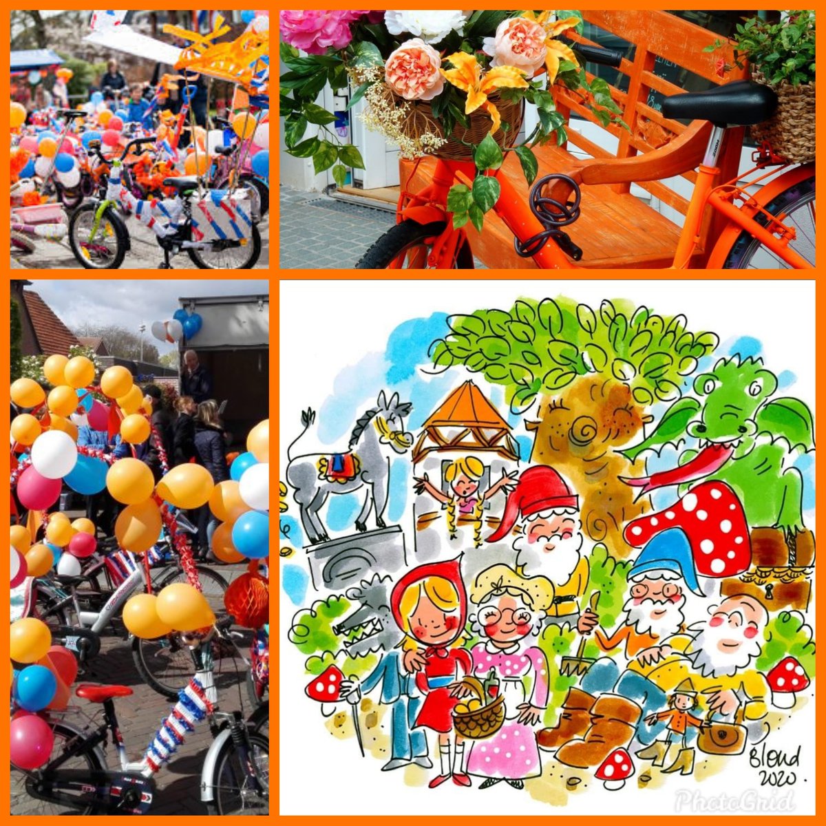 KINDEROPTOCHT
Thema: sprookjes
Start half 10 bij de st Jan de Doper kerk
1e prijs: spacescooter
2e prijs: skeelers
3e prijs: een step