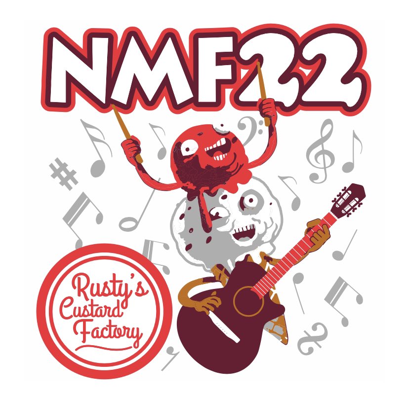 Custard_Factory's tweet photo. First look at our #Normanmusicfest Staff Tees. https://t.co/Bls1jmIadl