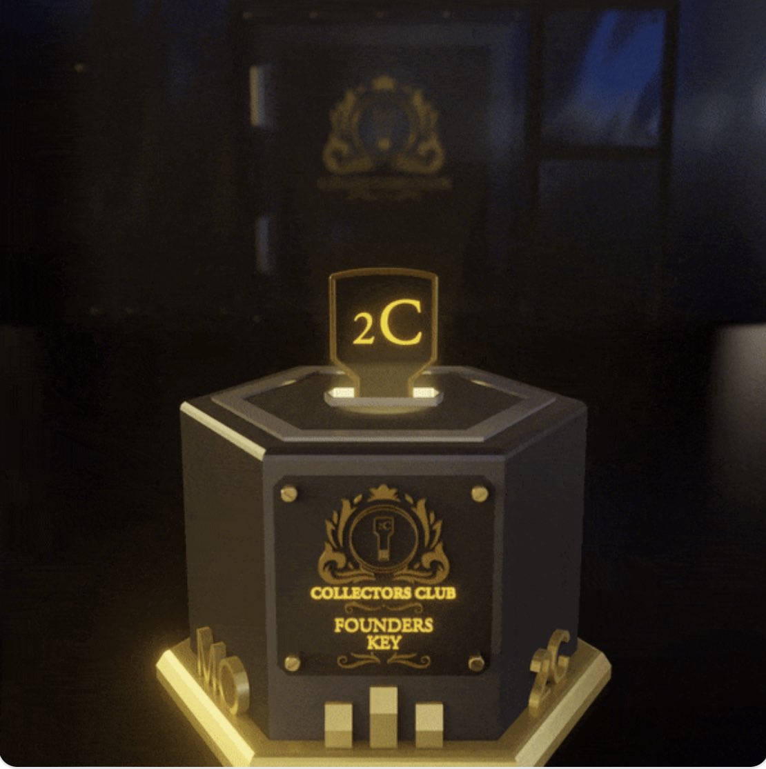knftworld's tweet photo. Got the key that unlocks the door to a great future where we all make it. Glad to be part of the #collectorsclub fam! 
#2ckey #cheers2nfts 

https://t.co/4bX0aZIzt0 https://t.co/emiCL1bwJp
