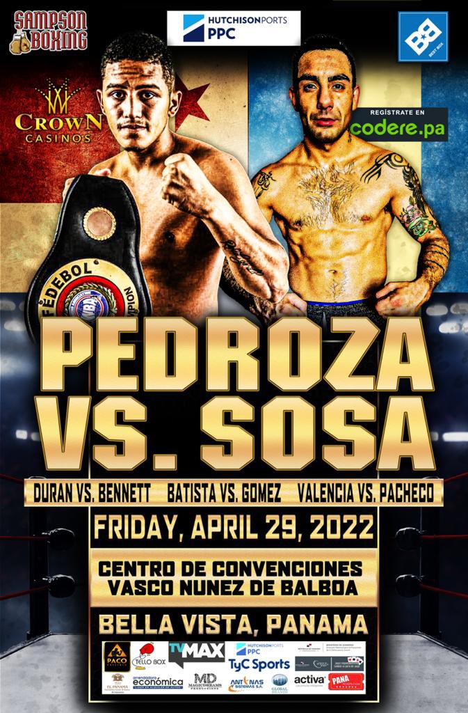 Todo listo para este próximo 29 de abril. Boxeo internacional del bueno!
🇵🇦🇲🇽🇦🇷🇪🇨 #BoxAndRoll

No se lo pierda!

Ticketed de venta en Panatickets 🎟