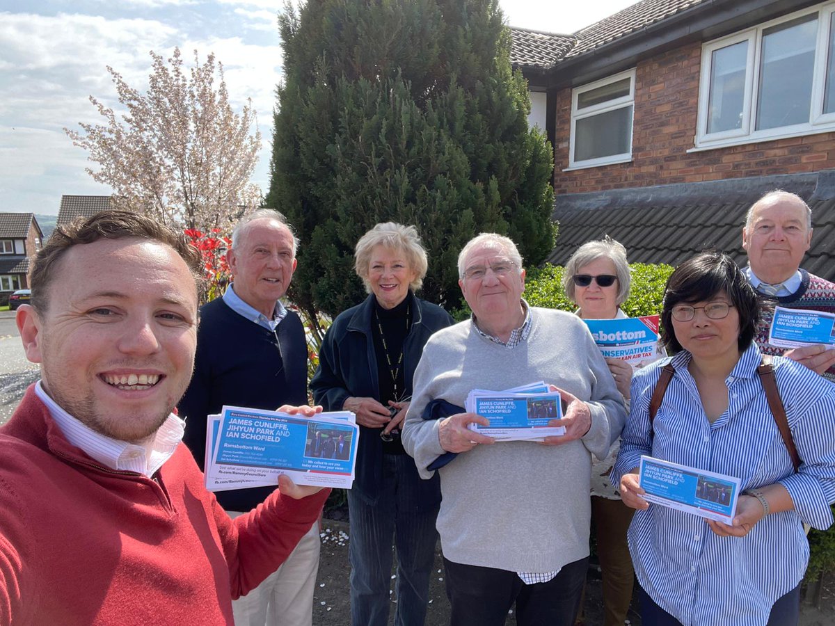 Lovely sunny morning out with wonderful people- especially Lord Robert Hayward who came from London to Ramsbottom today and was canvassing with us. Here in Bury, it’s clear our Labour-run council isn’t listening to residents. #VoteConservative #LocalElectioninMay