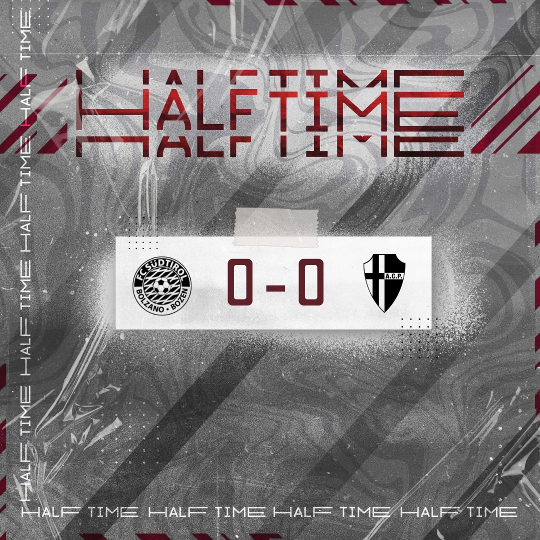 fclubsuedtirol's tweet photo. ⚽️HALF TIME
Squadre al riposo sullo 0-0.
#FCS #FCSüdtirol #Whitereds #SerieC #passion #FCSPAD #FCSüdtirolPadova #16aprile https://t.co/HwduegzGUG