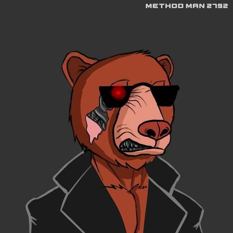 MethodmanCrypmo's tweet photo. @okaybears heard it terminator/bearminator season #OkayBears #SolanaNFTs #NFT https://t.co/q7LFdP6L0f