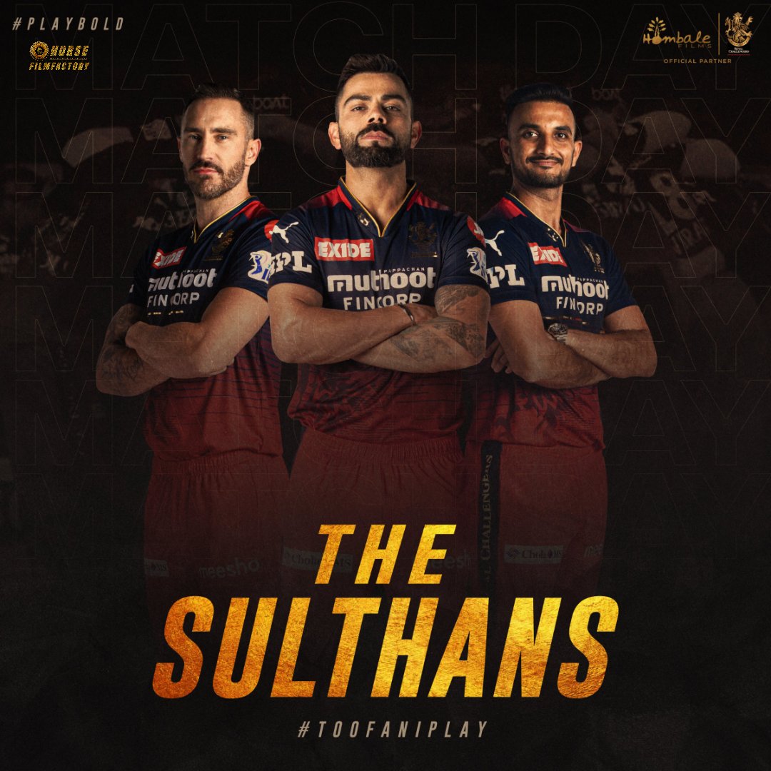 hayagrivafilm's tweet photo. Time for some Monster hits, killer shots and stellar performance tonight @RCBtweets 💥
#ನಮ್ಮHombale #ನಮ್ಮRCB @VKiragandur @ChaluveG @hombalefilms #RCBxHombale #PlayBold #ToofaniPlay #KGFChapter2 https://t.co/jskjPUVJgU #HORSEFILMFACTORY📽🎬 https://t.co/qnvYko9oiX