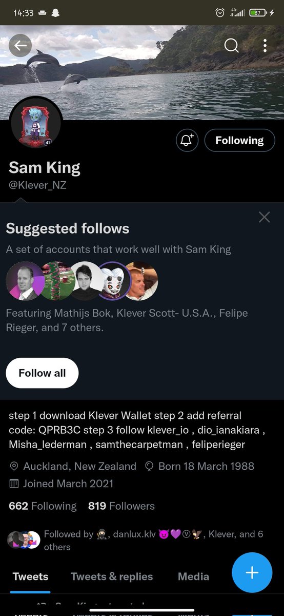 0xkosi's tweet photo. @OnscoloAdjei @aleachjr @Klever_NZ @DorcasAgyeiwaa7 @devikins_game @jakewong1977 @snsjr @dio_ianakiara @klever_io @AdlerSofie @DevikinsNFTGame @JeroendeBie @mishalederman @feliperieger @SamTheCarpetMan @duukaa @brunocampos_ssa @jeffreycarney @SamTheCarpetMan
@BLACK22HOLLYWOO
@frankcneroo
#klever #deviking #kleverghana
@OnscoloAdjei done everything, I wish everyone success https://t.co/nydPiTMbq8