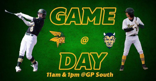 GPNorthBaseball's tweet photo. Let’s play two!!!  #NorsemanStandard #OneGP https://t.co/0uFfMleFjO
