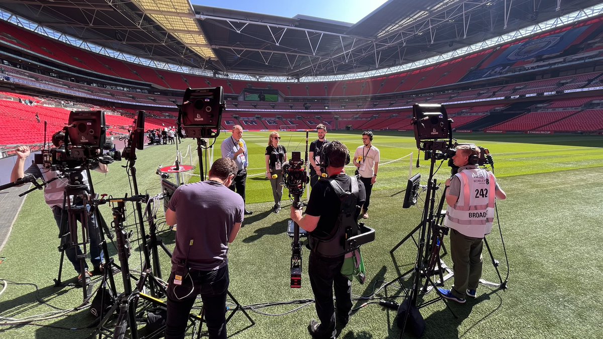 Behind the scenes <a href="/wembleystadium/">Wembley Stadium</a> ahead of the <a href="/EmiratesFACup/">Emirates FA Cup</a> semi-final <a href="/ManCity/">Manchester City</a> v <a href="/LFC/">Liverpool FC</a> live on <a href="/BBCOne/">BBC One</a> &amp; <a href="/BBCiPlayer/">BBC iPlayer</a> at 15:30. #OBlife #EmiratesFACup