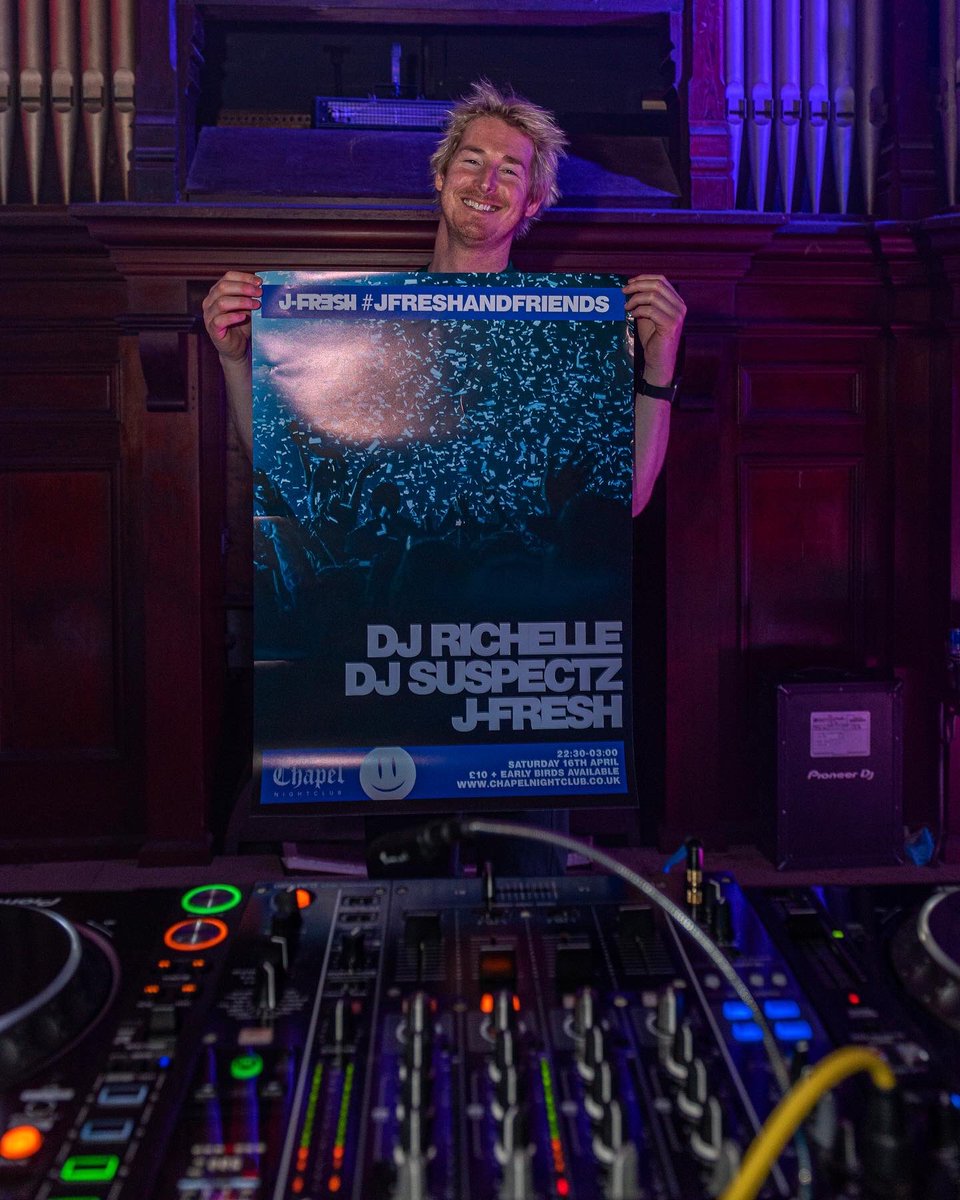 JFreshUK's tweet photo. Sun's out - funs out!☀️

Tonight looking like a scorcher - #JFreshAndFriends at @ChapelSalisbury with special guests #DJRichelle &amp; #DJSuspectz 😀🍾 🥂

Final 🎫 https://t.co/8KUFhM4ZQx https://t.co/gdgMqGQ6Fy