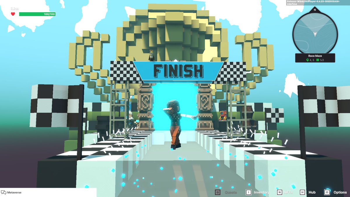 starzovs's tweet photo. @TheSandboxGame Glad to be at the Finish line 😁😁
#SandBox #RaceMazeChallenge https://t.co/ROPjfSiReF