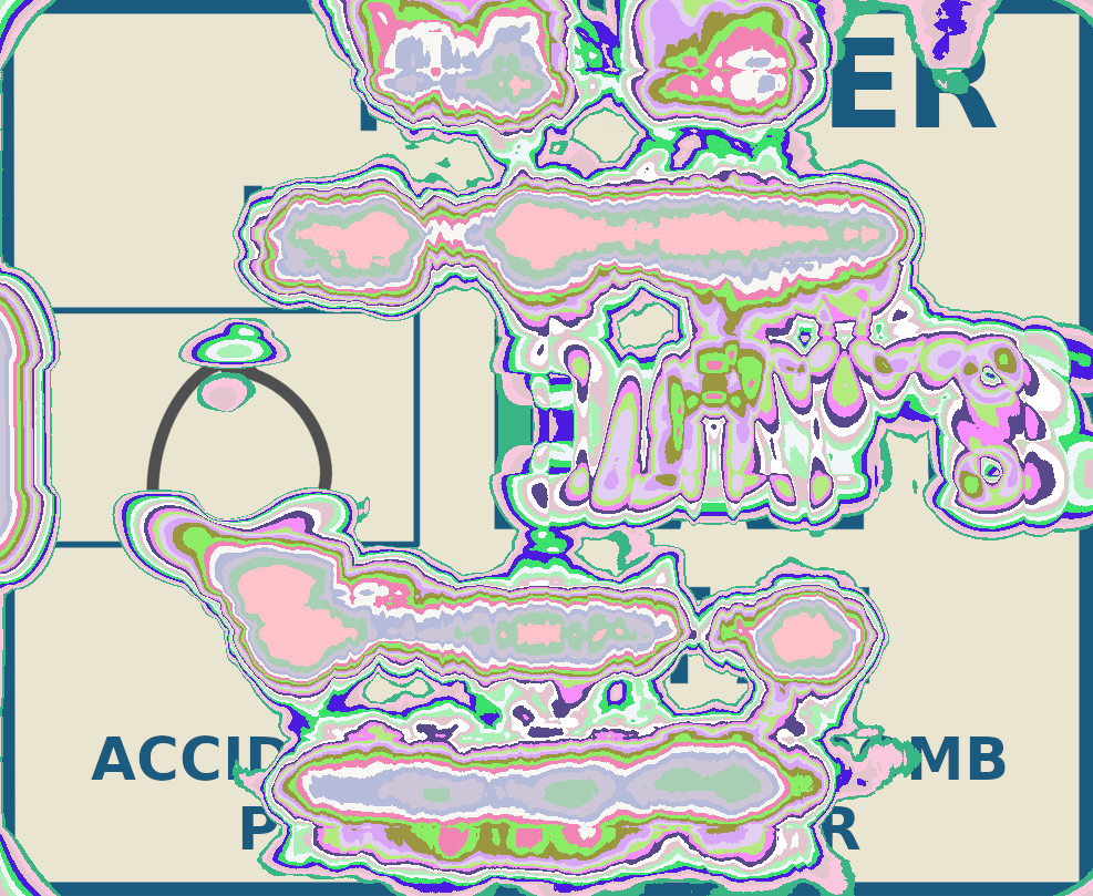 lordminx's tweet image. And now, values are chosen randomly!

I feel like this glitch is mostly finished. I could tweak color selection or fiddle with the transparency, but ... ugh, whatever. Might do more later.

#glitchart #mastoart #CodingOnATrain