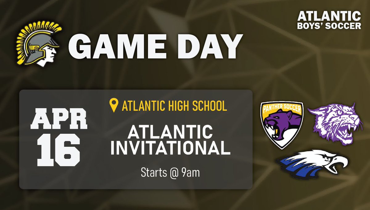 Happy Easter weekend! Come see the boys game at 9am at the Atlantic high school!!