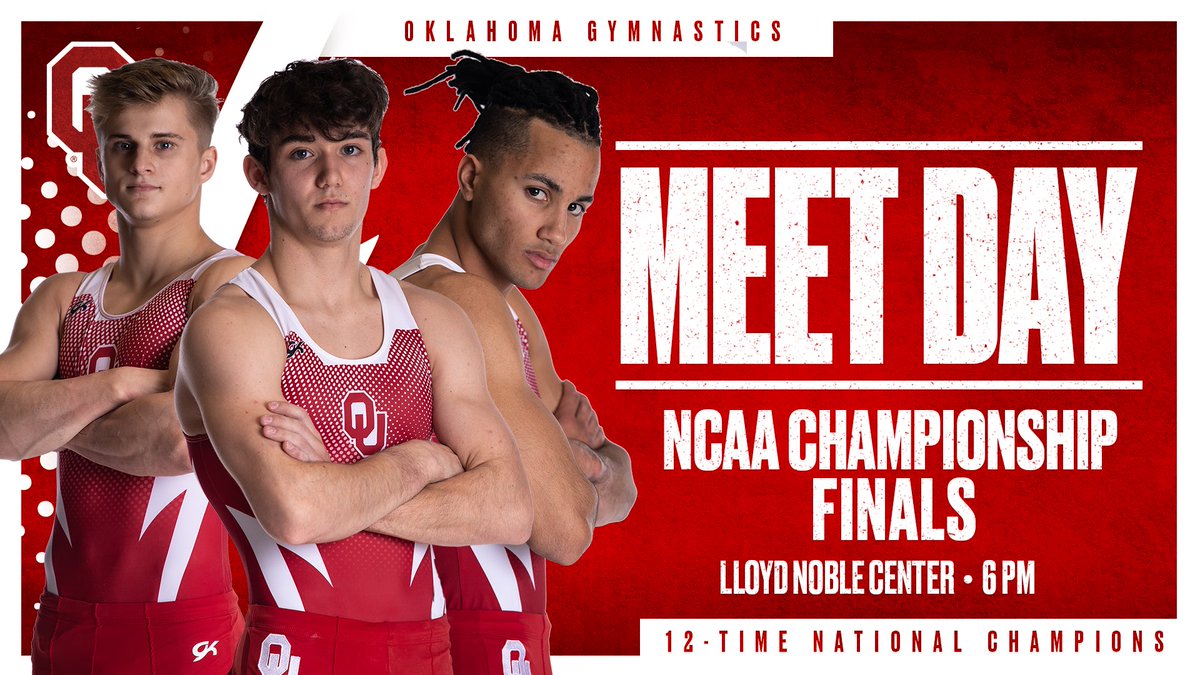 OU_MGymnastics's tweet photo. 𝐓𝐨𝐧𝐢𝐠𝐡𝐭’𝐬 𝐭𝐡𝐞 𝐧𝐢𝐠𝐡𝐭.

🏆 NCAA Championships Finals
📍 Lloyd Noble Center
🕙 6 p.m. CT
📈 https://t.co/Zf94uCu4rU
📺 @SoonerSportsTV and Stadium College Sports Central

#GymU https://t.co/Zk6zuZOHJD