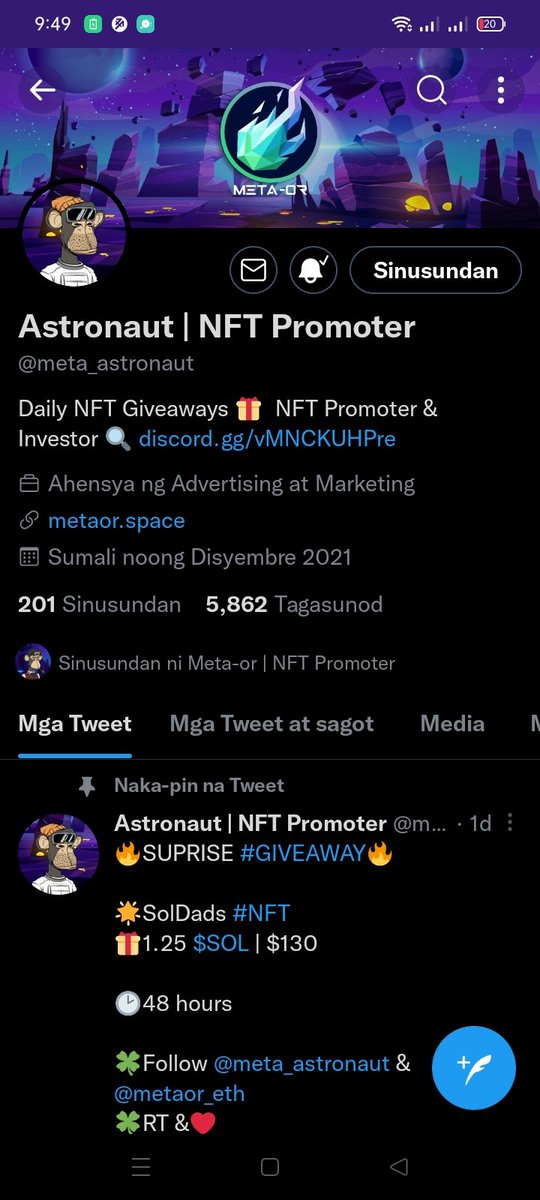 Andrew09055233's tweet photo. @meta_astronaut @WondersMeta @ethmaxi 
@FFIcrypto 
@mabel_nft 

I followed you both with turned on notification bell.

All Done🙏🙏🙏 https://t.co/HNutxo0Ug9