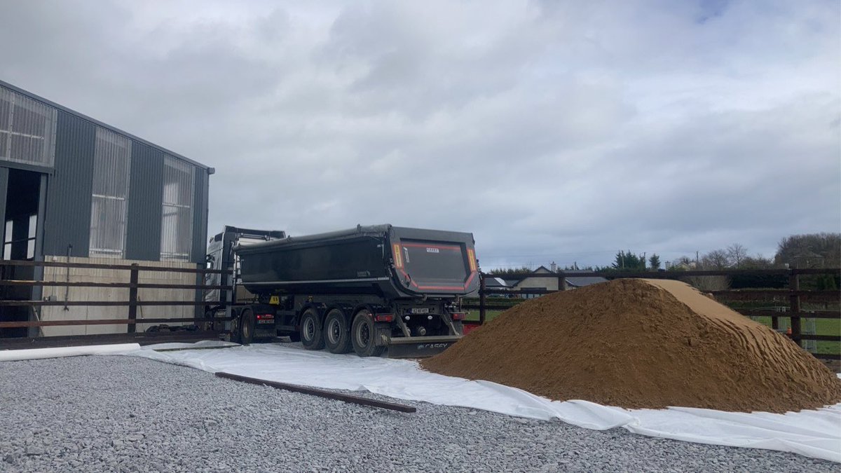New sand and fibre arena installed recently in county carlow
