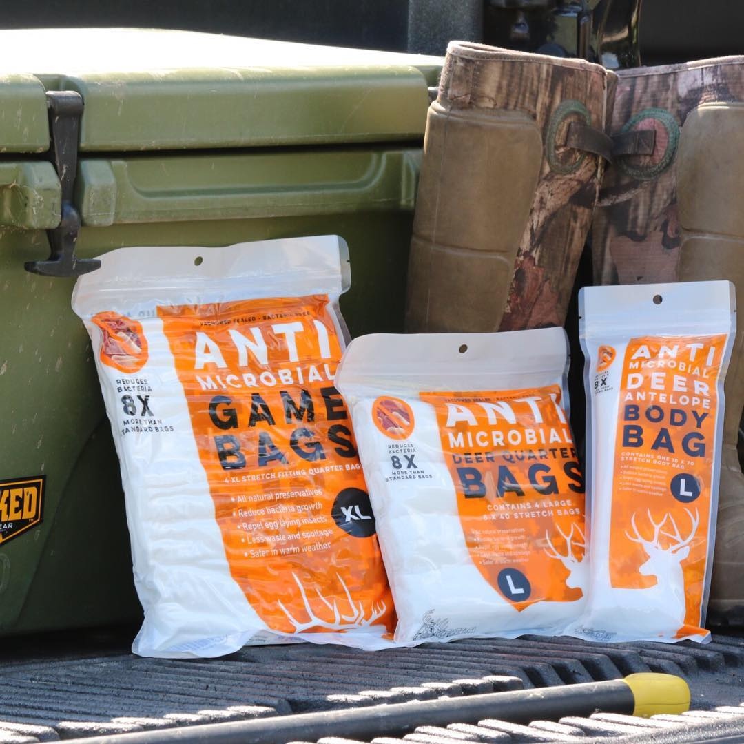 KoolaBuck's tweet photo. These #koolabuck antimicrobial game bags protect your meat by reducing bacteria 8X more than standard bags. With three different sizes - they have an option for you no matter what game you hunt.

#koolabuckgamebag #huntingseason #huntinglife #hunt   #hunter #WeSaveTheMeats https://t.co/sQ2UG7Wgrr