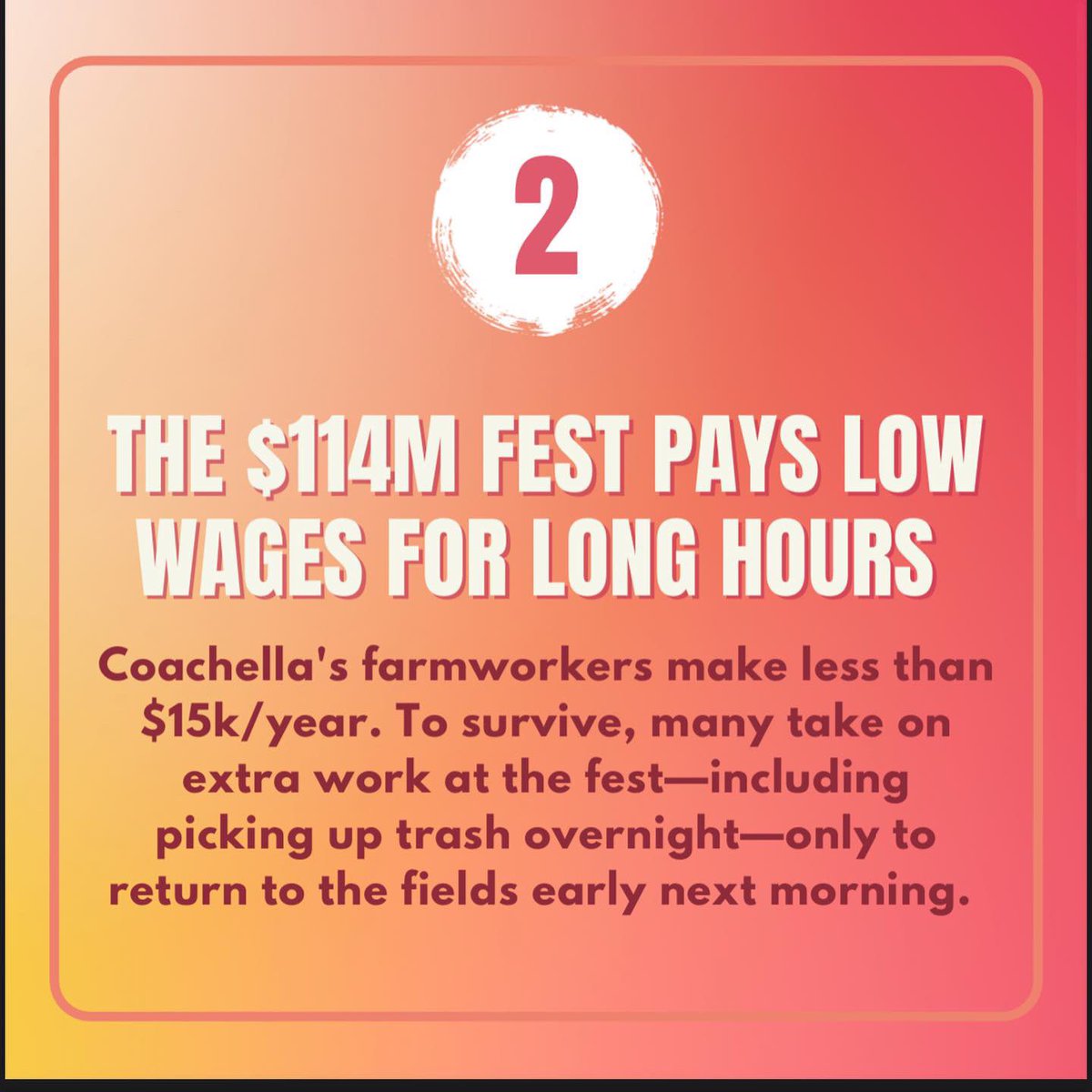 The $114 million festival pays low wages for long hours. #Coachella #Coachella2022