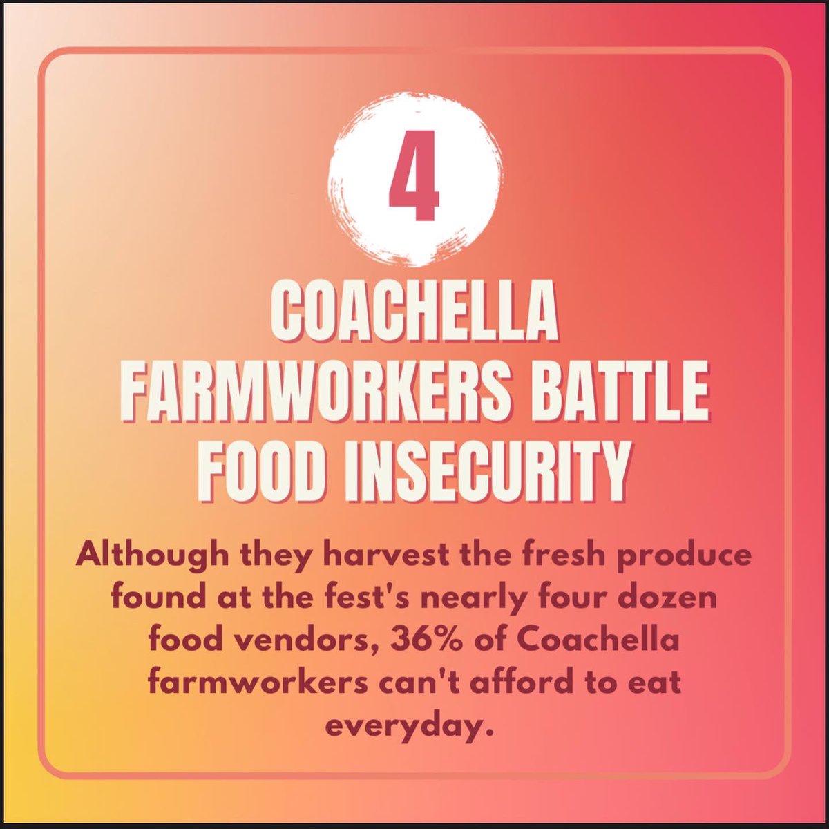 Coachella farmworkers battle food insecurity. #coachella #Coachella2022