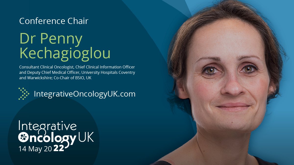 We are delighted that Dr <a href="/pkehagioglou/">Penny Kechagioglou</a> Consultant Clinical Oncologist will be taking the role of Conference Chair at the fast approaching #IOUK22 conference taking place online on 14th May Find out more about #integrativeoncology from #cancercare experts: bit.ly/IOUK22