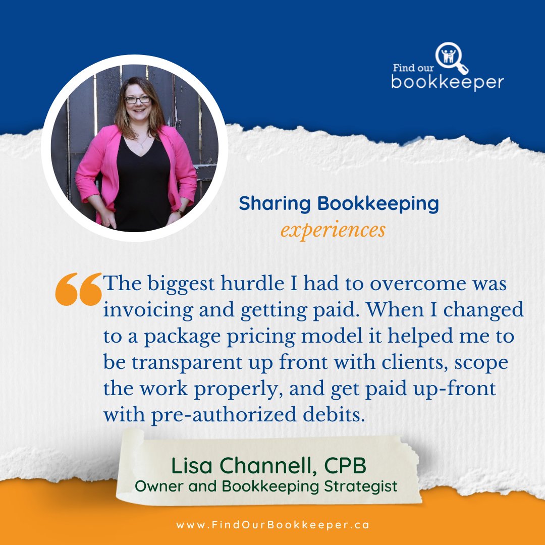 Hear from Lisa Channell, CPB about her experience with bookkeeping: