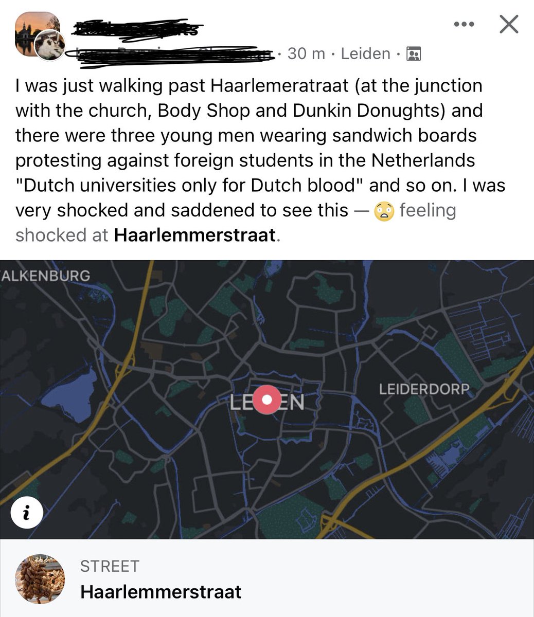 Proof that going to #university does not make one intelligent or lift the mind.  #Knowledge without #conscience or #perspective becomes dangerous.   What is ‘Dutch Blood’?  How far back do you go?  To the Germanic states? To the French/Spanish/English influence? #idiocy #fascism