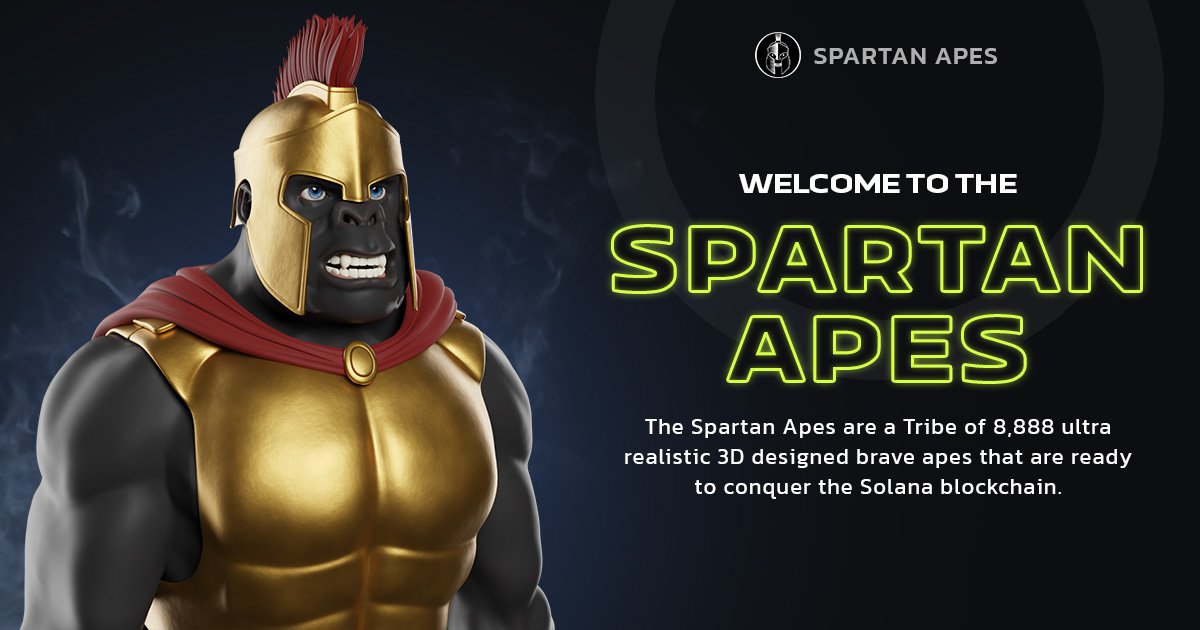 $SPARTA tokens are all about appreciating our community members.
Each #SpartanApe holders will be rewarded with the Airdrop of our token.
Holders can #stake their #NFTs to earn more rewards 🚀

#NFTart #NFTCommunity #P2E #Play2Earn #NFTCollection #NFTCollector #metaverse