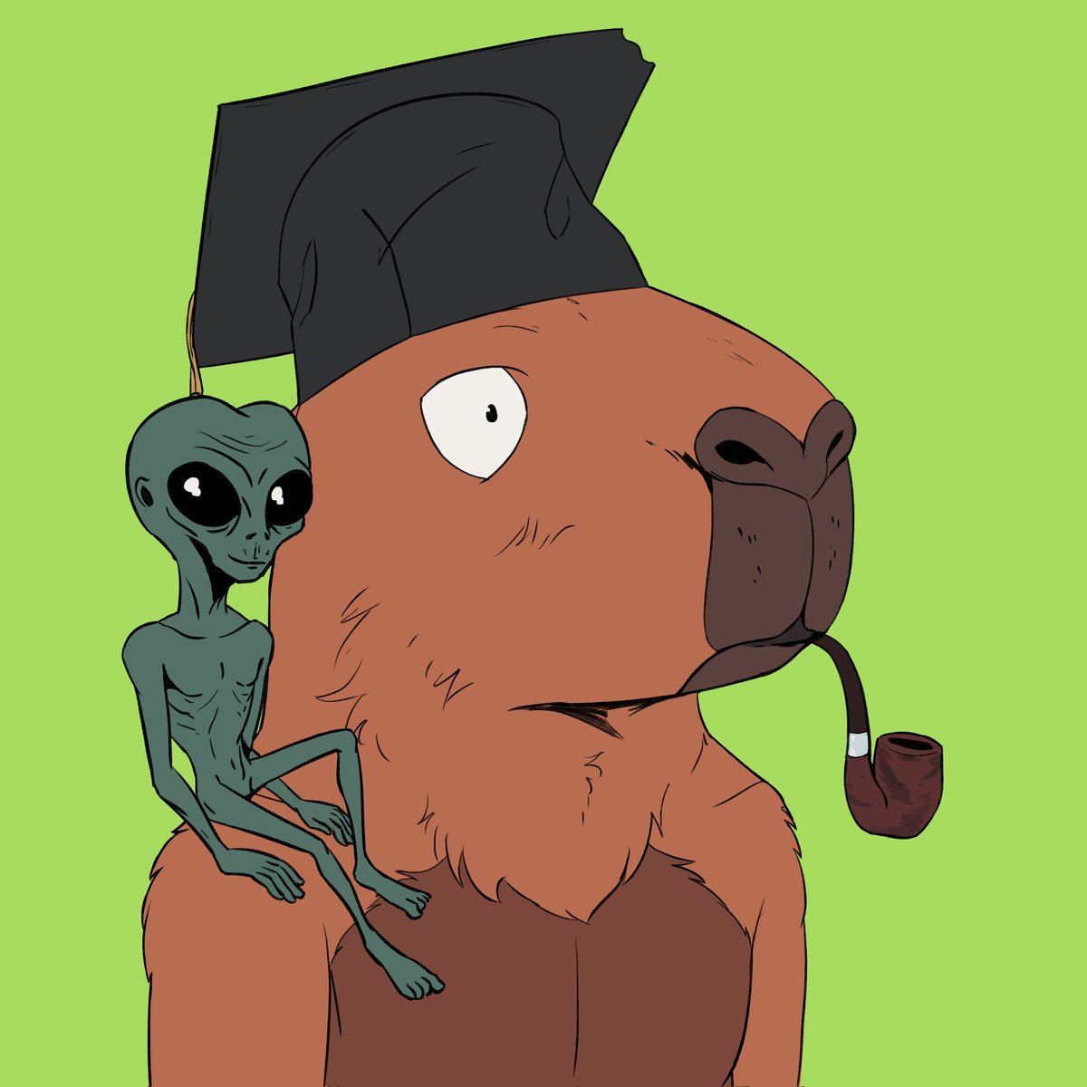 ADogNamedSwamp's tweet photo. @CapysWAttitude things got a little wild this morning 🛸👽🛸👽 https://t.co/k9EI3wW8KR