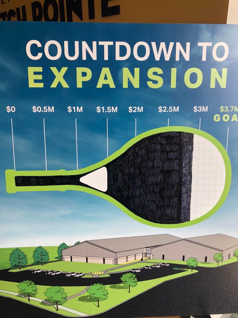 playthepointe's tweet photo. Thank you for sharing our vision to grow tennis in our community and for the generous support we have received!! We still have work to do, please share your love of tennis with us and contribute to our For Love of the Game campaign. To donate, go to https://t.co/qFvpG48j7A https://t.co/iuqZQpN1od