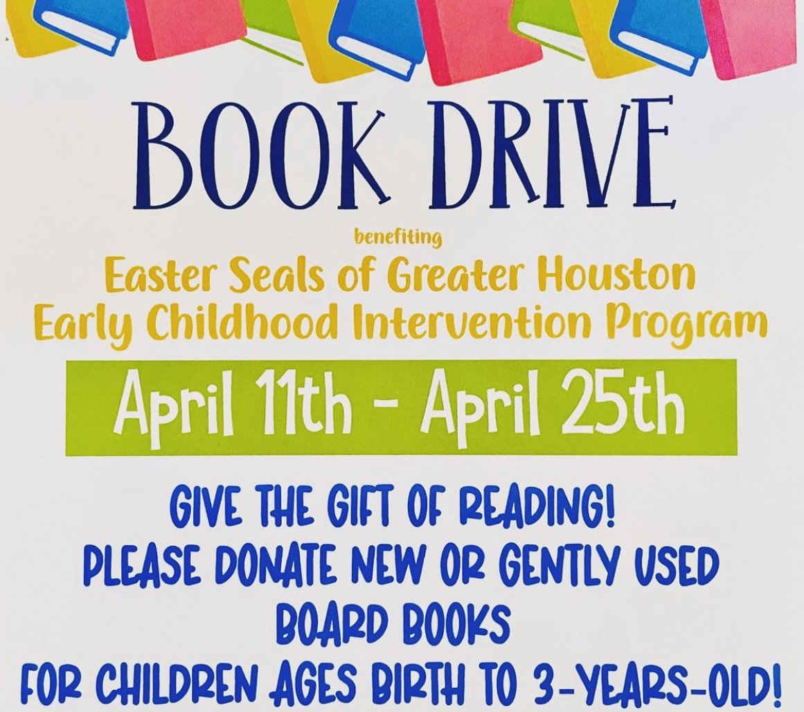 eastersealshou's tweet photo. in honor of #NationalLibrarianDay Excited for this amazing #BookDrive for our littles in#EarlyInterventionServices thanks to some of our amazing #StJohnsSchool Volunteers! Thanks Michael and Dax! #ReadOutLoud #ECIWorks https://t.co/237LkpFI72